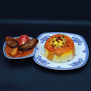 کته خورشت قیمه بادمجان مخصوص